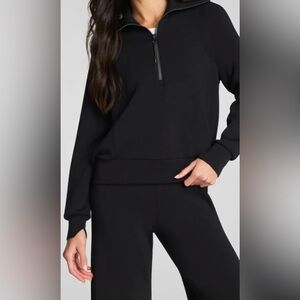 Spanx AirEssentials Half Zip Sweatshirt Size S